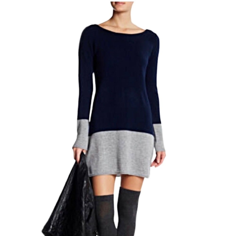 Philosophy cashmere blend colour block sweater dress size L excellent condition